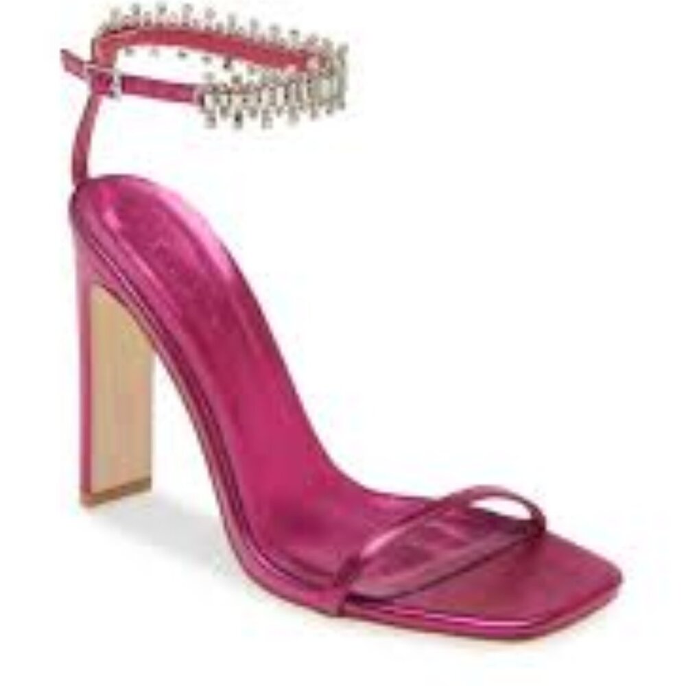 Billini Metallic Ankle Strap Sandal